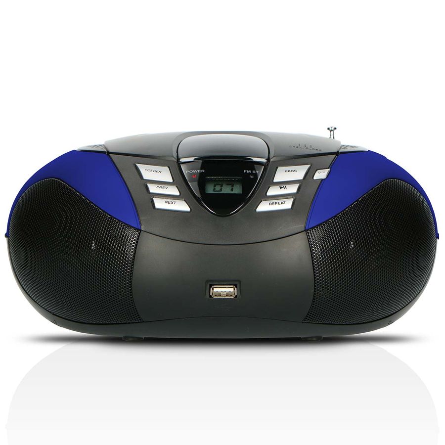 Lenco SCD-37 USB Blue Portable  CD and USB player med radio