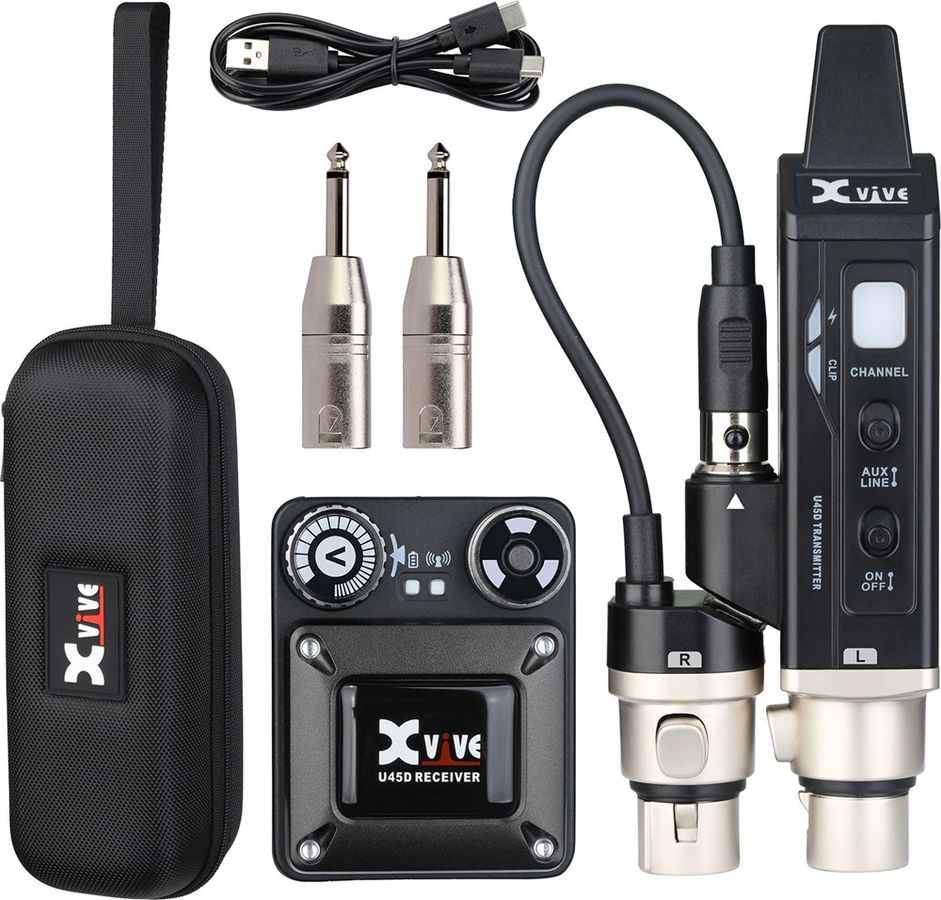 Xvive U45D trådløst in-ear system, stereo 5,8 GHz