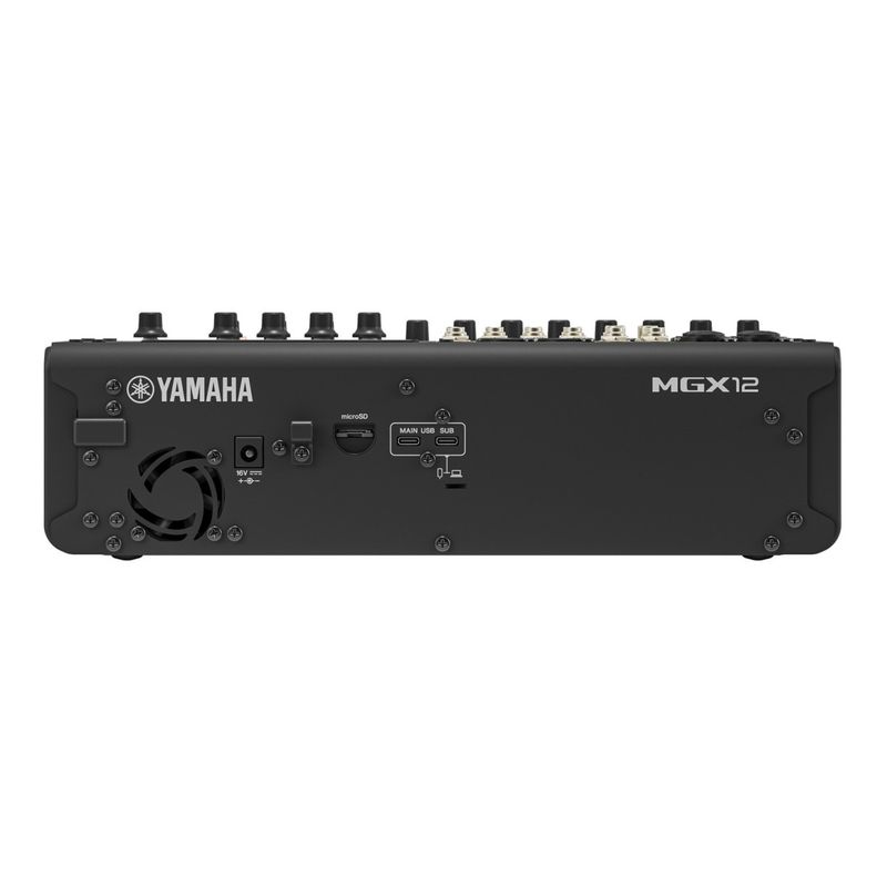 Yamaha MGX12VB, 12 kanals Digital Mixer m/ Multi-track USB og Video, Black