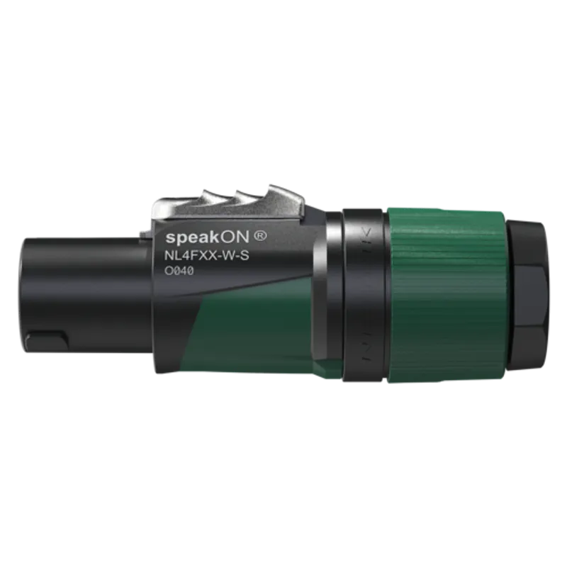 Neutrik NL4FXX-W-S Speakon plugg 4P 6-12mm Hun
