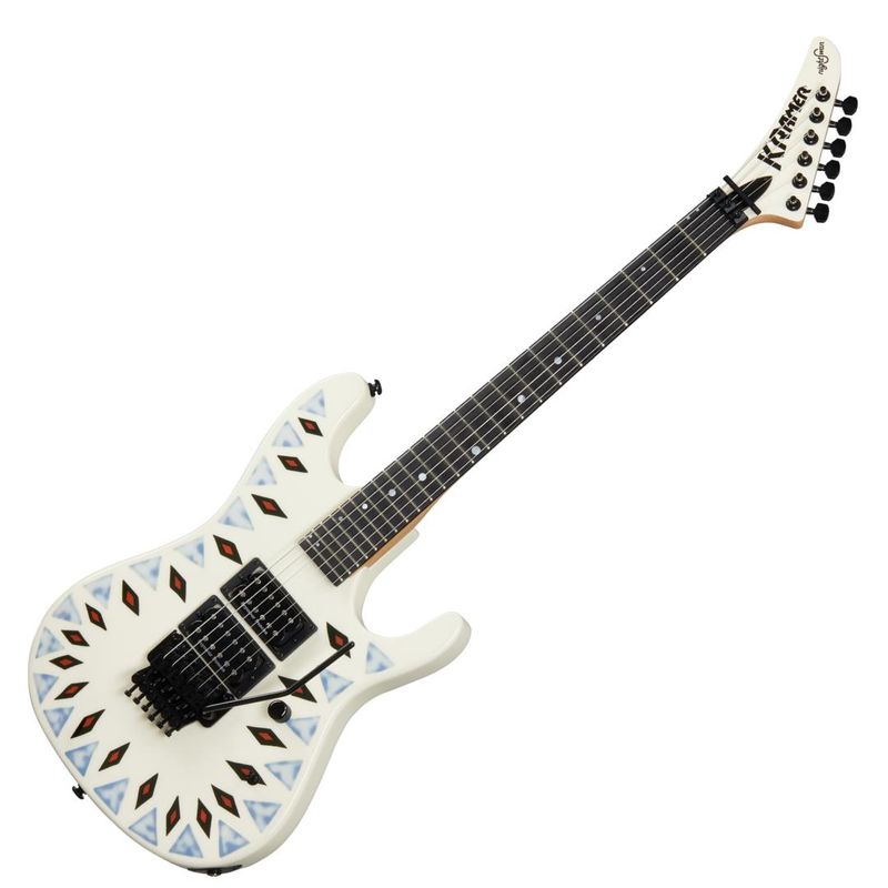 Kramer Nightswan WAG Vintage White Aztec Graphic