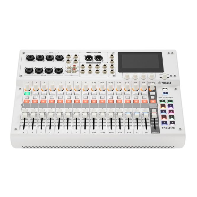 Hovedbilde Yamaha MGX16VW, 16 kanals Digital Mixer m/ Multi-track USB og Video, White