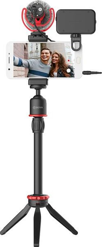 BOYA BY-VG350 vlogging kit med mikrofon og LED-lys