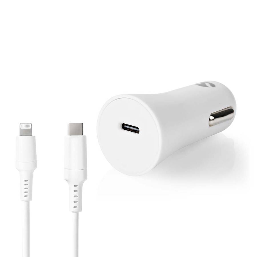 Nedis Billader 20W, Fast Charging, USB-C, Inkludert Lightning-kabel, Apple-sertifisert