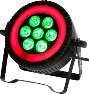 Hovedbilde Algam Lighting PAR WASH 76 RING 7 x 6W LED m/RGB LED Ring