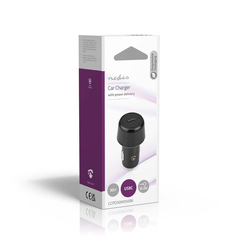 Nedis Billader 30W USB-C 3.0, Fast Charge, Smart IC-teknologi, 
