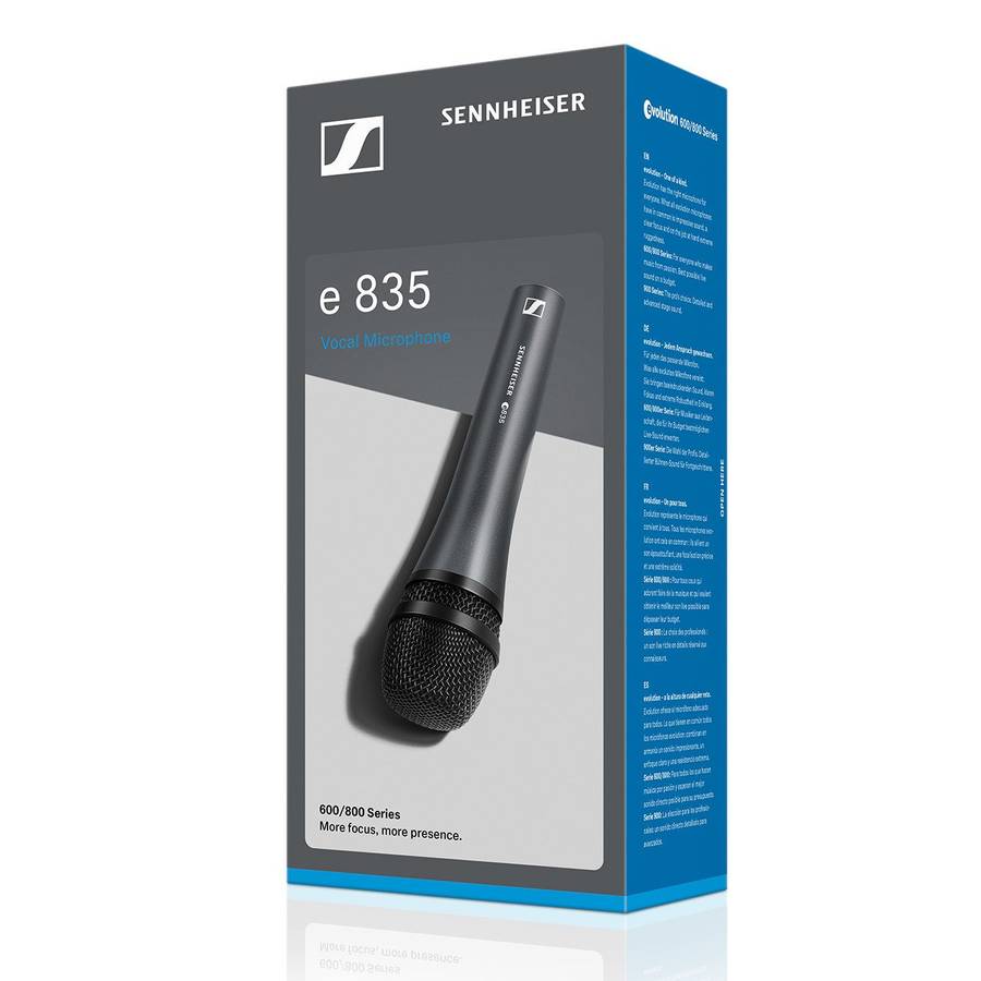 Sennheiser e835 S Dynamisk mikrofon m/ av og på bryter