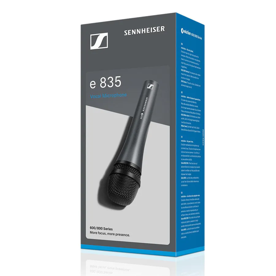 Sennheiser e835 S Dynamisk mikrofon m/ av og på bryter
