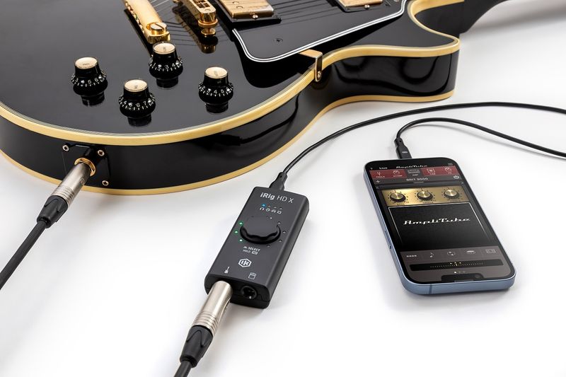 IK Multimedia iRig HD X, Kompakt, 24-bit/96 kHz Lydkort for gitar eller bass