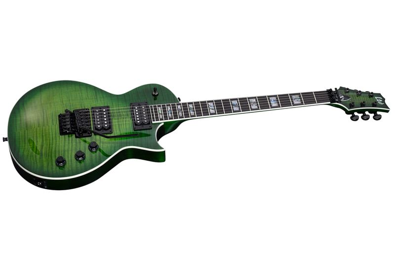 ESP LTD Alex Skolnick AS-1FR Elektrisk Gitar, Lime Burst