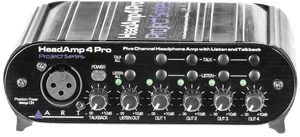 Hovedbilde ART HeadAmp4 Pro – Profesjonell 5-kanals hodetelefonforsterker med talkback