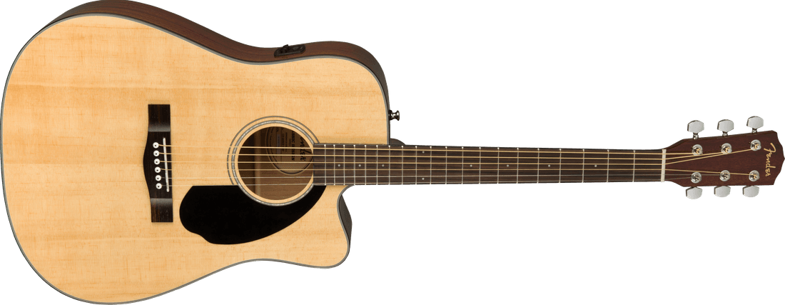 Fender CD-60SCE Dreadnought Acoustic, Natural