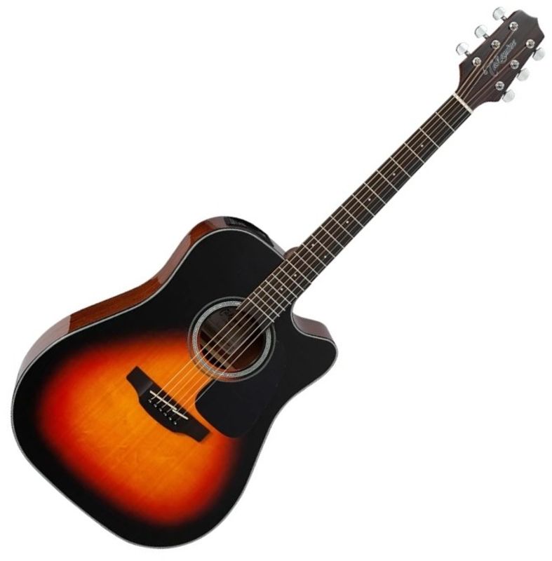 Takamine GD30CE-BSB m/ TP-4TD preamp, Dreadnought kropp, Brown Sunburst