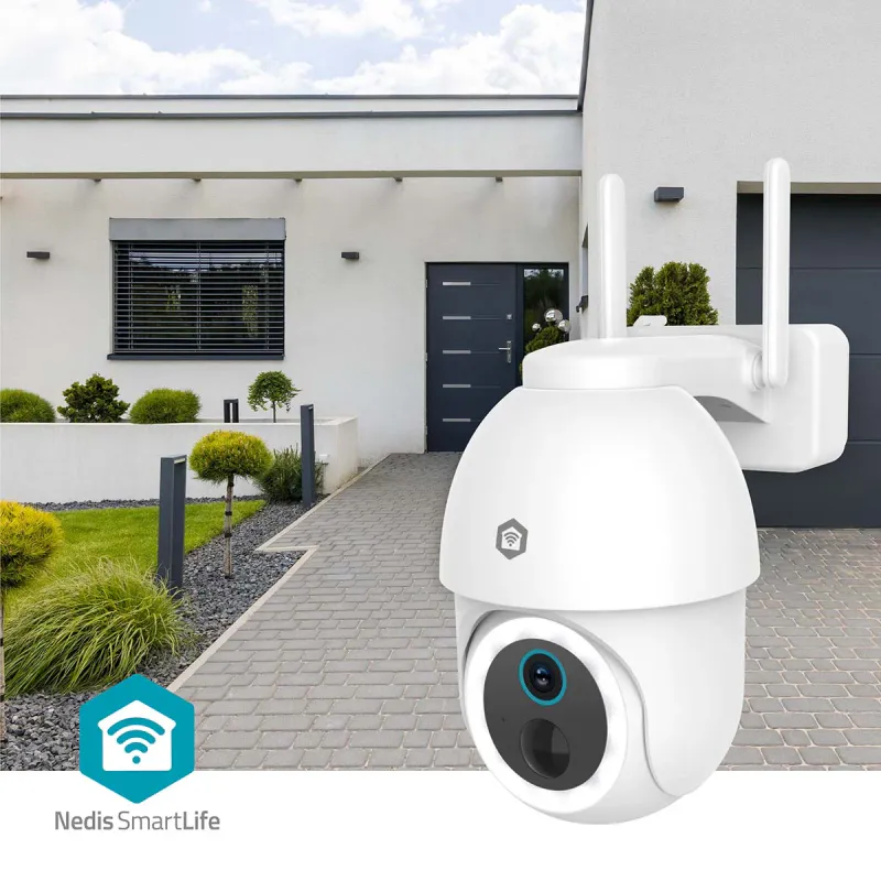 SmartLife Wi-Fi Utendørs kamera, Full HD 1080p, IP65, Batteri, Nattsyn