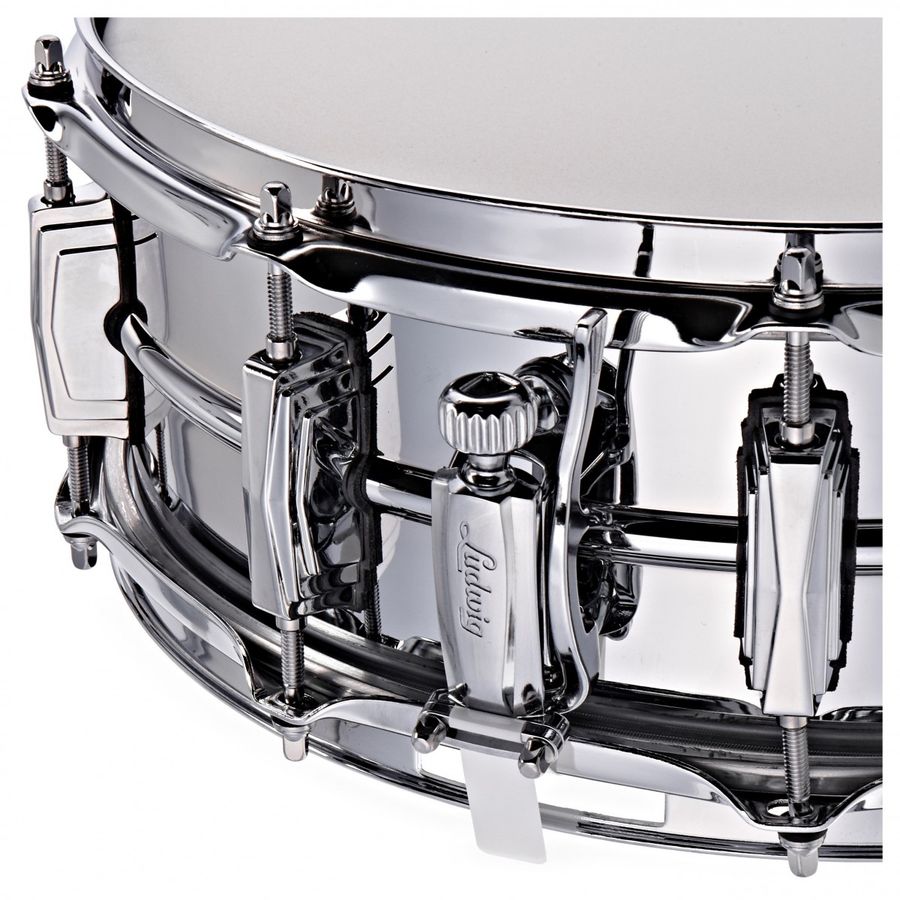 Ludwig LM400K Supraphonic Skarptromme, Chromed Aluminum, 14x5