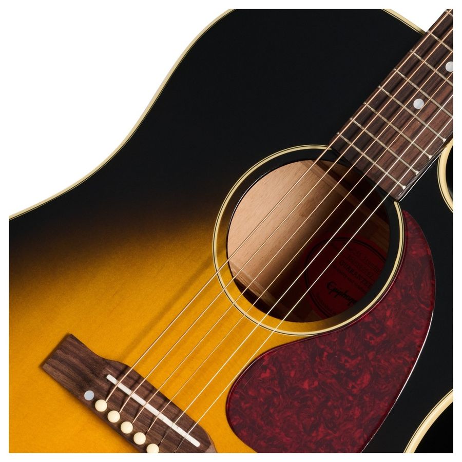 Epiphone Inspired by Gibson J-45 Standard EC, m/ Premium Gigbag, Vintage Sunburst