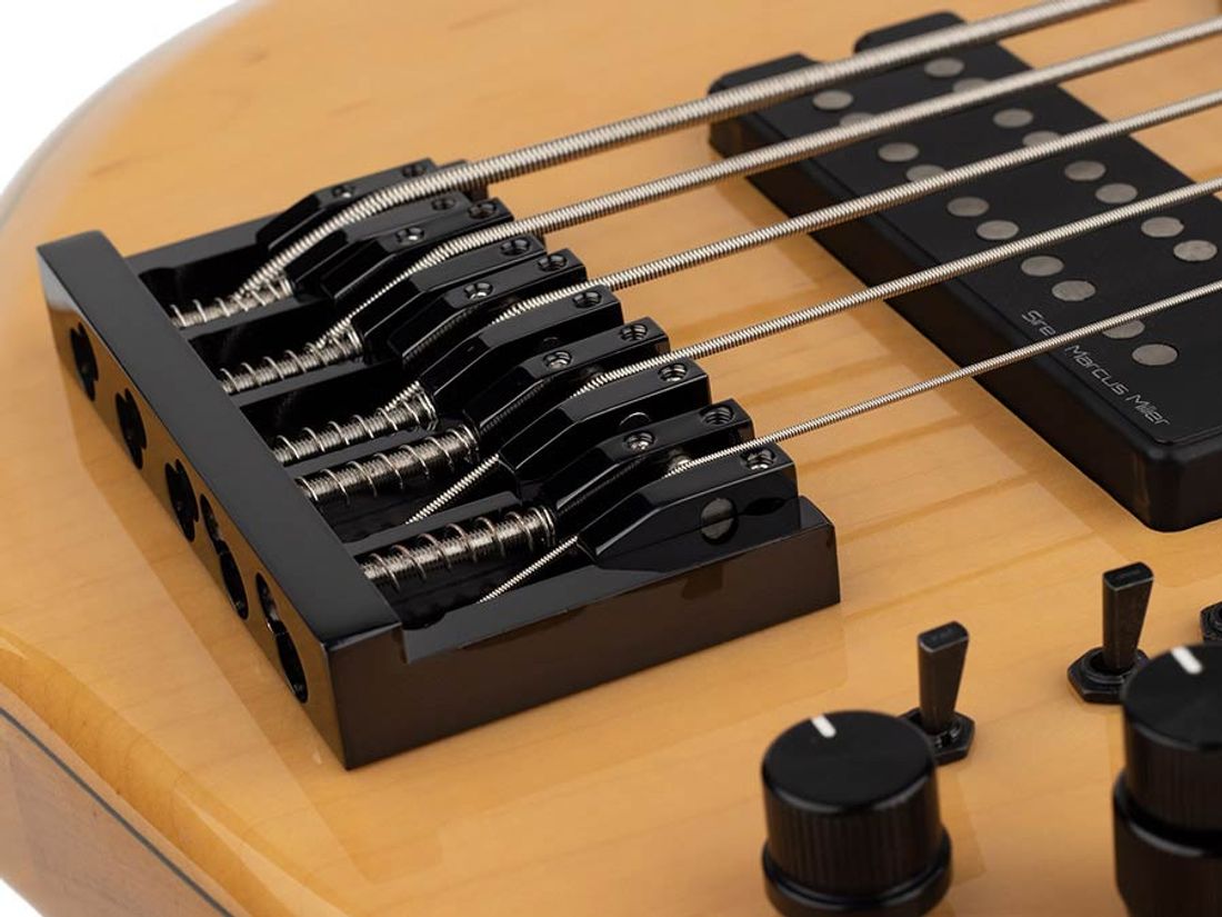 Sire M7+ S5/NT-  2nd Gen Swamp Ash/ Solid Maple 5-string Bass Natural