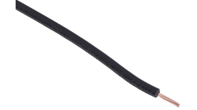 Hovedbilde 1805921 - Stranded Wire PVC 0.75mm² Annealed Copper Black 100m, RS PRO (per m)