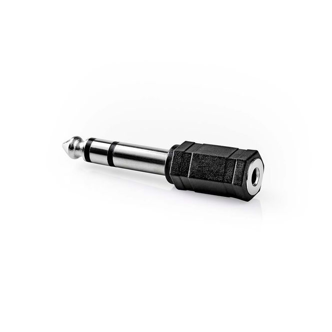 Hovedbilde Nedis Stereo Audio Adapter 6,3mm plugg - 3,5mm sokkel - sort