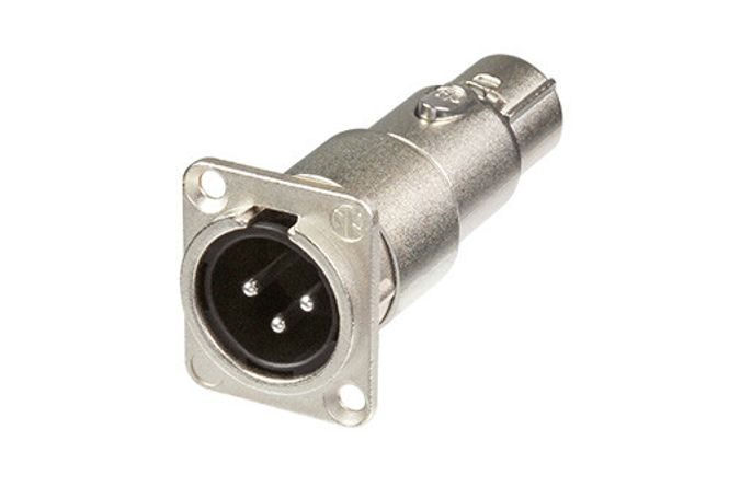 Hovedbilde Neutrik NA3MDF XLR 3P Han-Hun feedthrough adapter