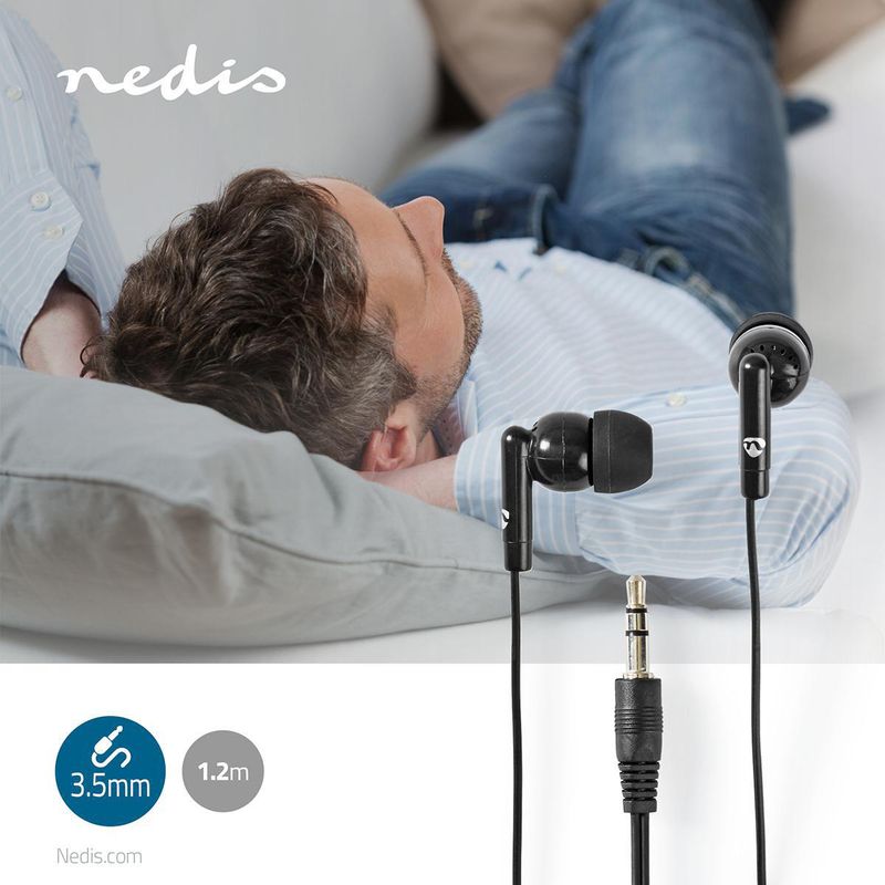 Nedis HPWD1000BK kablet hodetelefoner - In-Ear Monitorer