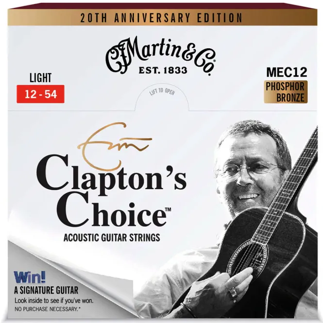 Hovedbilde Martin MEC12 Clapton's Choice 92/8 Phosphor Bronze Light 12-54 