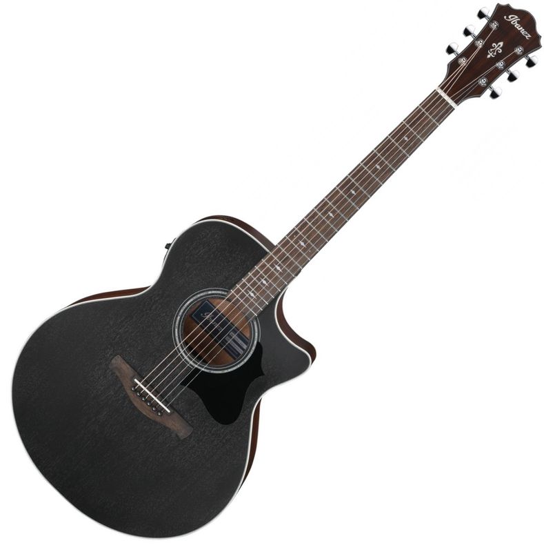 Ibanez AE140-WKH Western Gitar m/ AEQ-TP2 preamp, Weathered Black Open Pore
