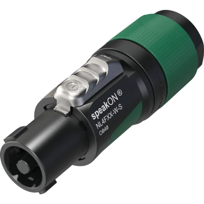 Neutrik NL4FXX-W-S Speakon plugg 4P 6-12mm Hun
