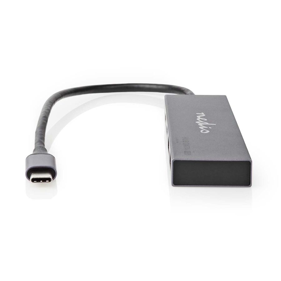 Nedis USB-hub 4-Port port, USB 3.2, USB-Strøm , 10 Gbps