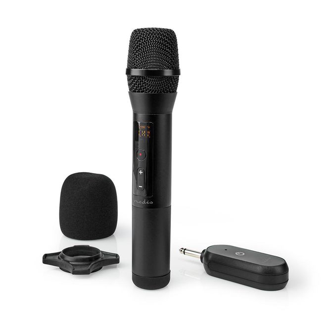 Hovedbilde Nedis MPWL200BK Håndholdt Trådløst Mikrofonsystem UHF