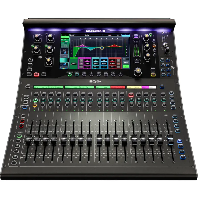 A&H SQ-5+, 48ch digital mixer, 96kHz, 16 Mic/Line 12 XLR out