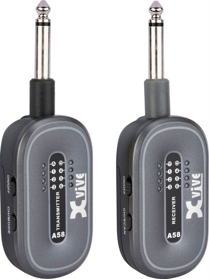 Xvive XA-A58 trådløst gitar/bass system. Oppladbart. 5.8GHz.