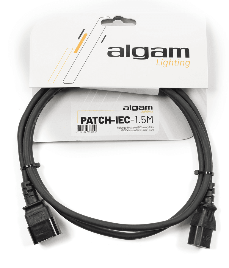Algam PATCH-IEC-1.5M strømkabel - skjøtekabel 1,5m