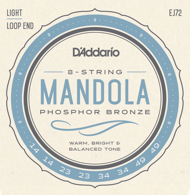 Hovedbilde D'Addario Fretted EJ72 Mandola Phosphor Bronze .014-.049 Light