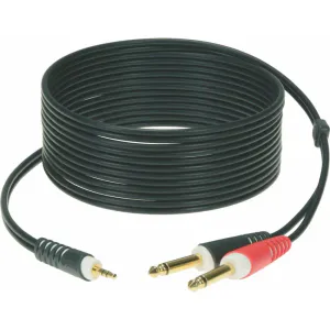 Hovedbilde Klotz Y-kabel Stereo Minijack - X2 Jack mono 6m
