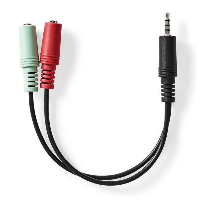 Hovedbilde Nedis Stereo lydkabel 3.5 mm han til 2 stk. 3.5 mm, hunn