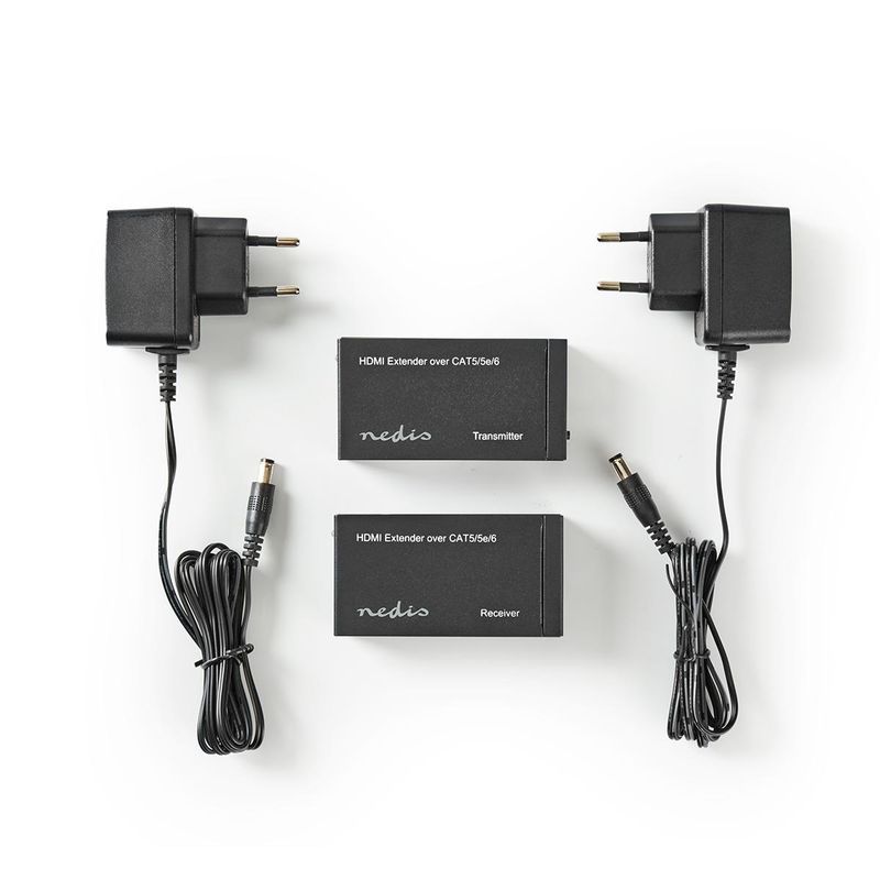 Nedis HDMI Extender over CAT6, Opp til 60.0m, 1080p, 1.65 Gbps