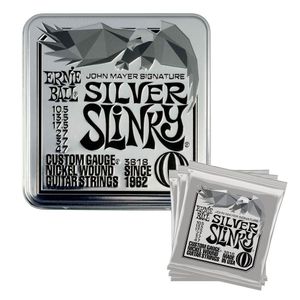 Hovedbilde Ernie Ball EB-3818 John Mayer Signatur Strenger, Silver Slinky, 10.5-47, Tin Pack (3 sett)