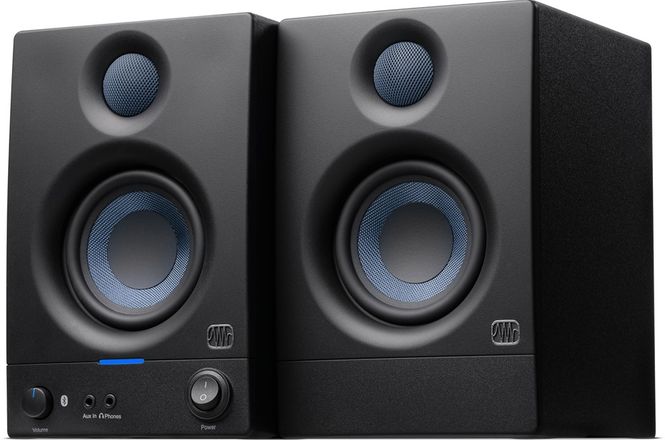 Hovedbilde Presonus Eris 3.5BT 2nd Gen, sett med en aktiv/passiv monitor, Bluetooth