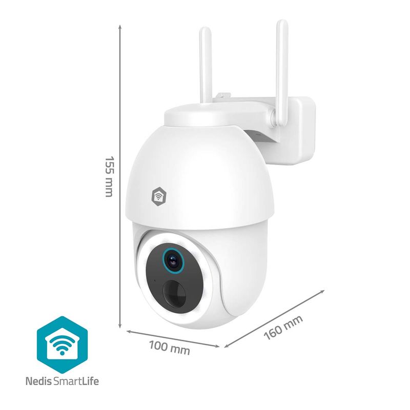 SmartLife Wi-Fi Utendørs kamera, Full HD 1080p, IP65, Batteri, Nattsyn