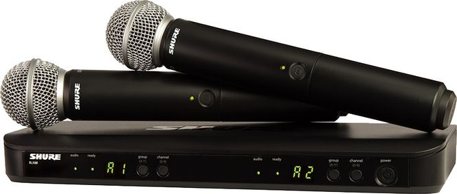 Hovedbilde Shure BLX288-PG58 dobbelt trådløst mikrofonsystem med 2x PG58 (823-832MHz)