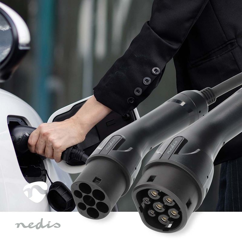 Nedis Ladekabel Type 2, 3-fase, 16A, 11KW , 5 m, IP 55